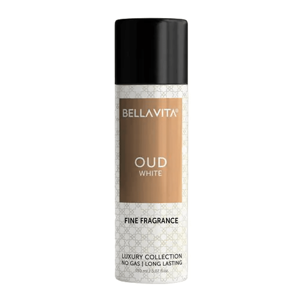 Bellavita OUD White Fine Fragrance Luxury Body Spray Size: 150ml