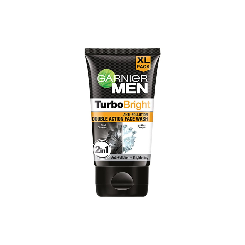 Garnier Men Turbo bright Double Action Face Wash