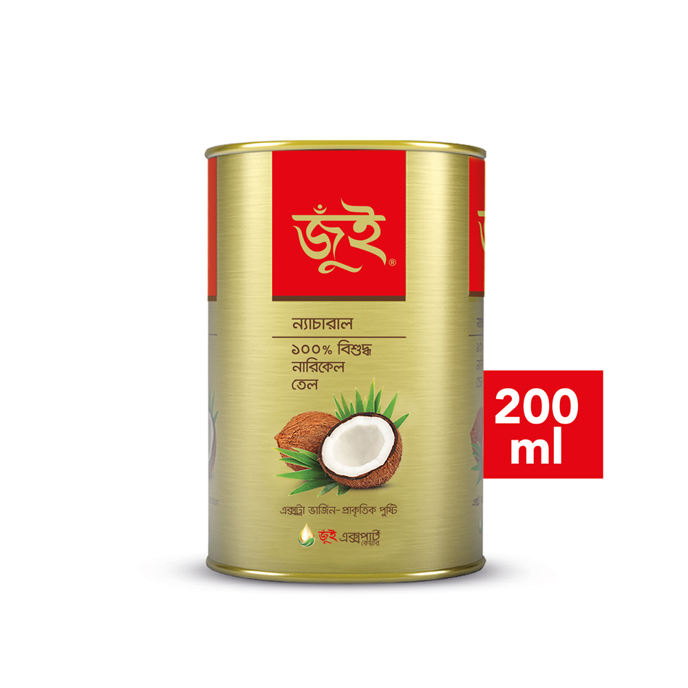 Jui Pure Coconut Oil (Tin) 200.0 ml Size: 200ml