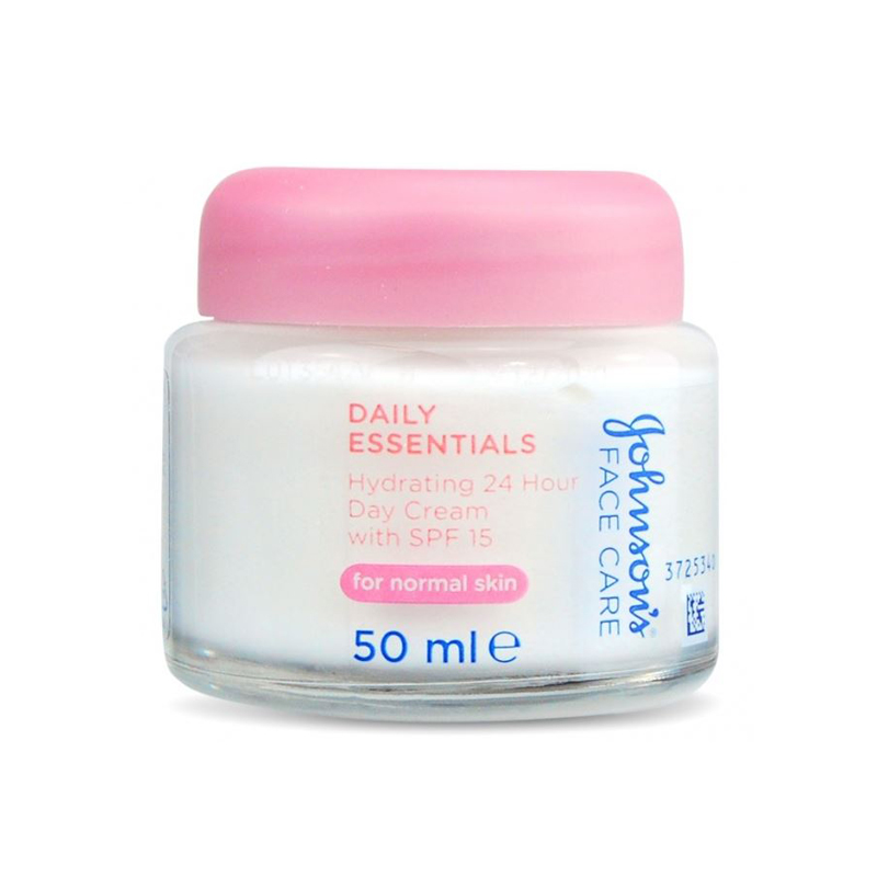 Johnson's Face Care Daily Essentials Hydrating 24 Hour Day Cream With SPF15 Size: 50ml