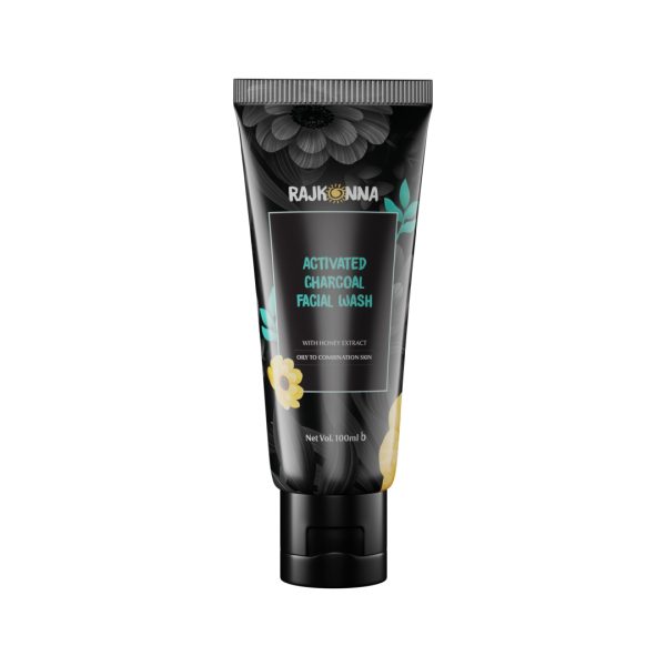 Rajkonna Activated Charcoal Facial Wash With Honey Extract