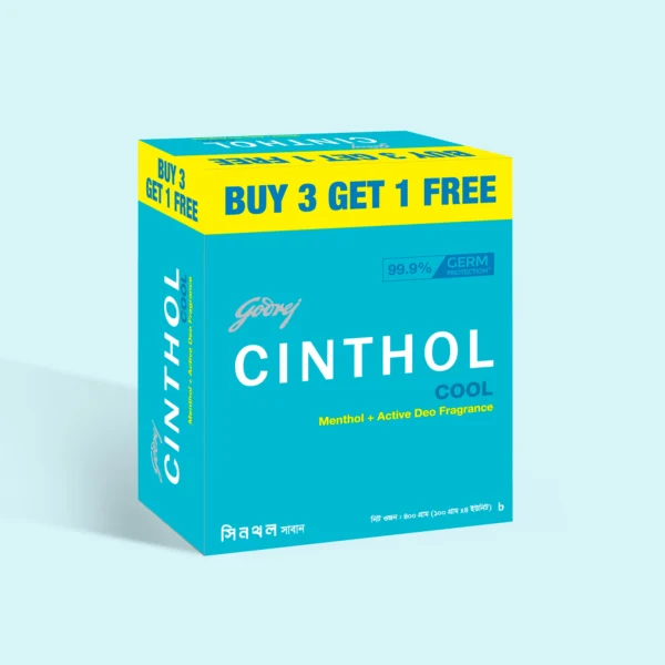 Godrej Cinthol Cool Deo Soap 100 gm (Buy 3 Get 1 Free)