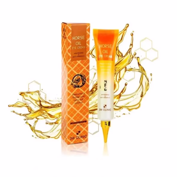 3W CLINIC Horse Oil Eye Cream Whitening and Anti-Wrinkle