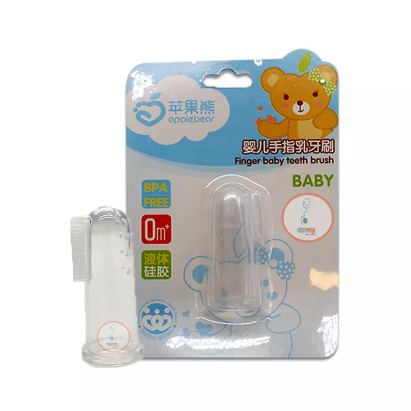 Apple Bear Finger Baby Teeth Brush Baby (AB-607)