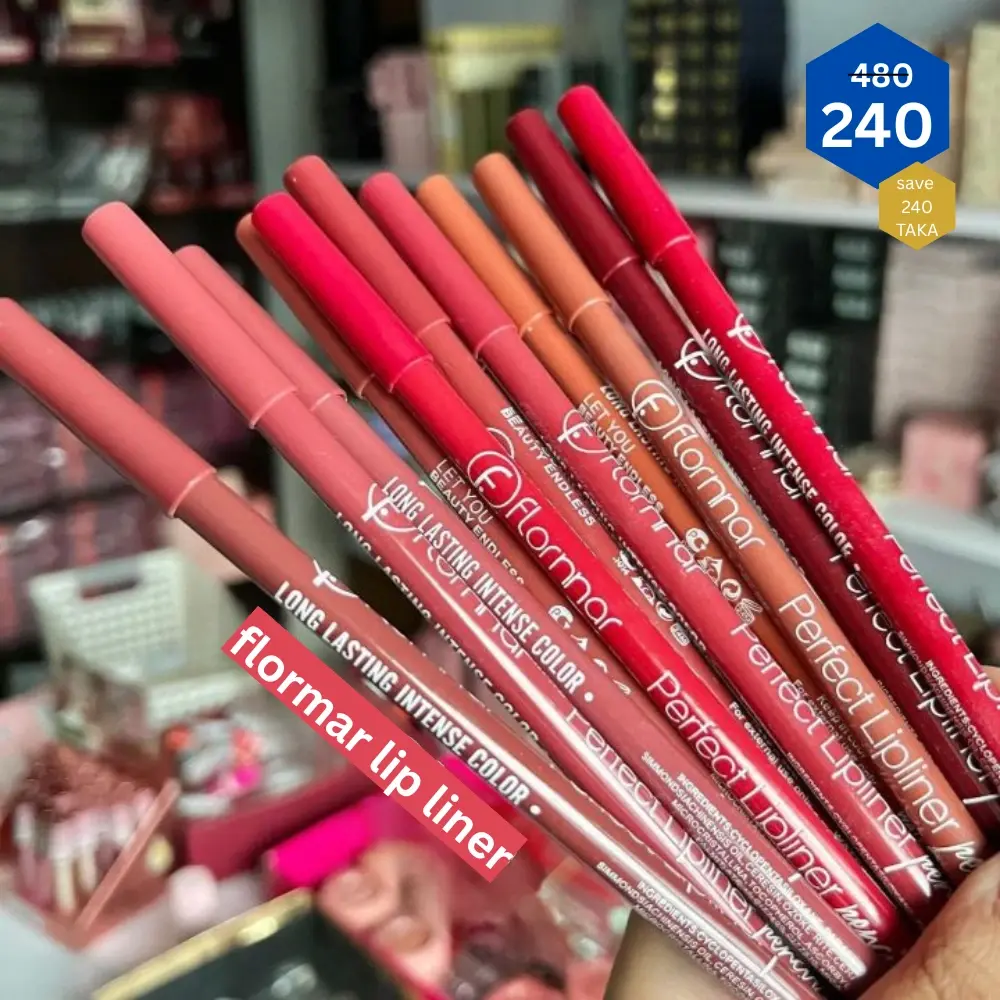 Flormar Pencil Lip Liner Set 12 pieces in one packet