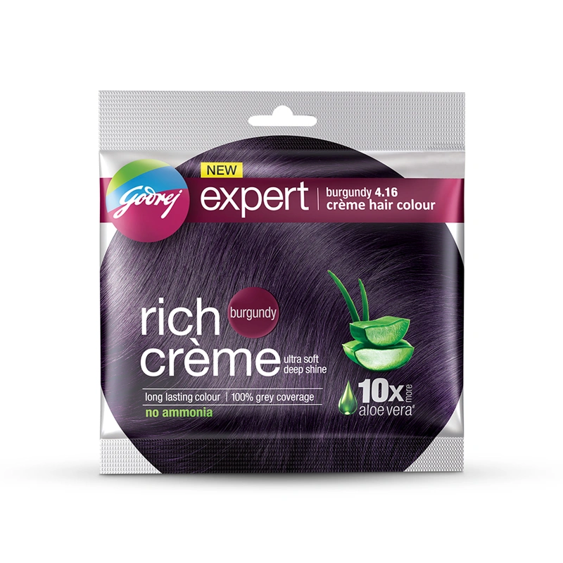 Godrej Expert Rich Crème Hair Color Burgundy 20.0 gm Size: 20gm