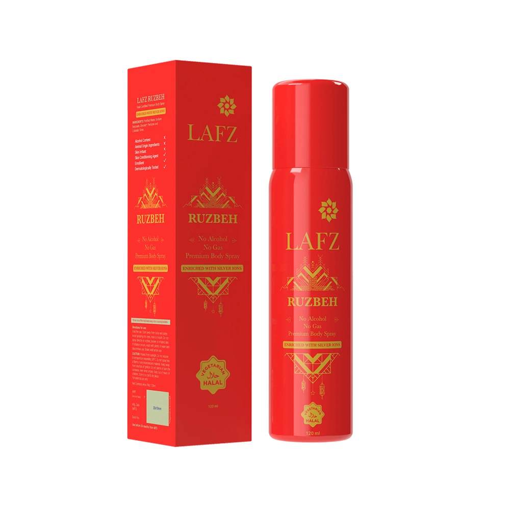 LAFZ Halal Premium Body Spray Ruzbeh Size: 120ml