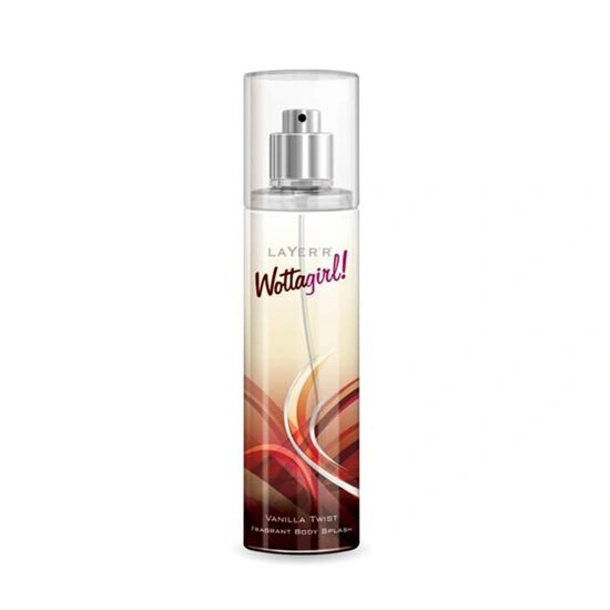Layer'r Wottagirl Vanilla Twist Body Spray Size: 135ml