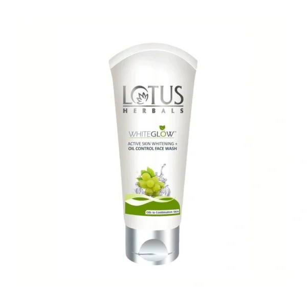 Lotus Herbal Whiteglow Active Skin Whitening + Oil Control Face Wash Size: 50ml