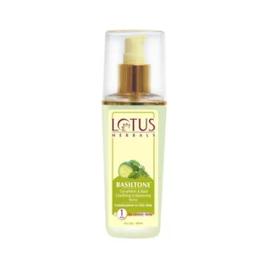 Lotus Herbals Basil Tone Cucumber And Basil Clarifying And Balancing Toner Size: 100ml