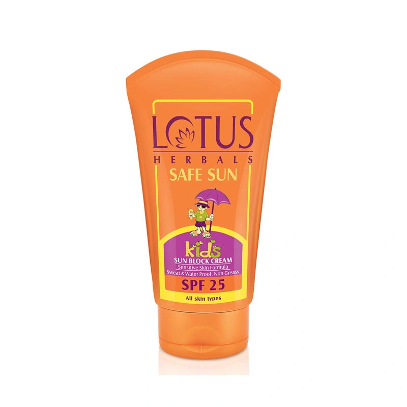 Lotus Herbals Safe Sun Kids Sun Block Cream SPF 25 Size: 50gm