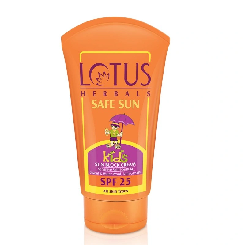 Lotus Herbals Safe Sun Kids Sun Block Cream SPF 25 Size: 100gm