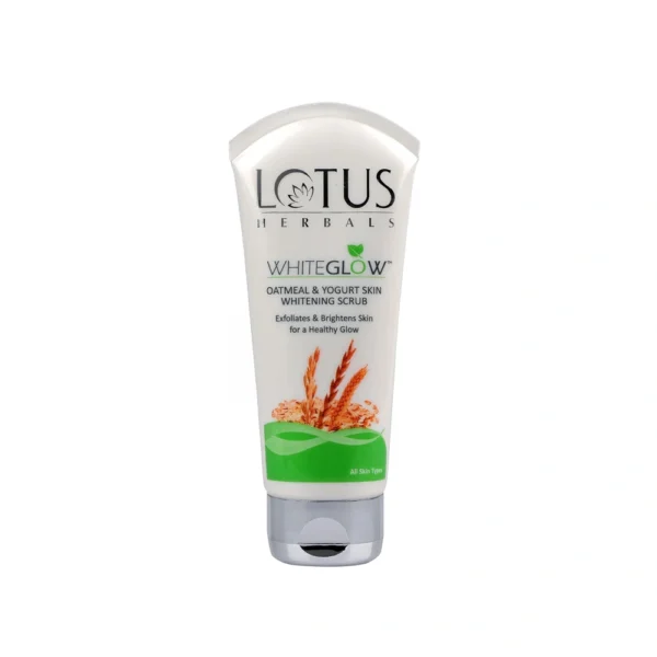 Lotus Herbals WHITEGLOW Skin Brightening Oatmeal & Yogurt Scrub Size: 100gm