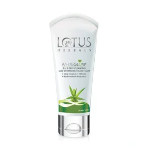 Lotus Herbals Whiteglow 3 in 1 Deep Cleaning Skin Whitening Facial Foam Size: 100gm