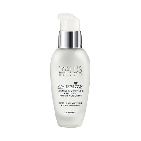 Lotus Herbals Whiteglow Intensive Skin Whitening & Brightening Serum + Moisturiser Size: 30ml