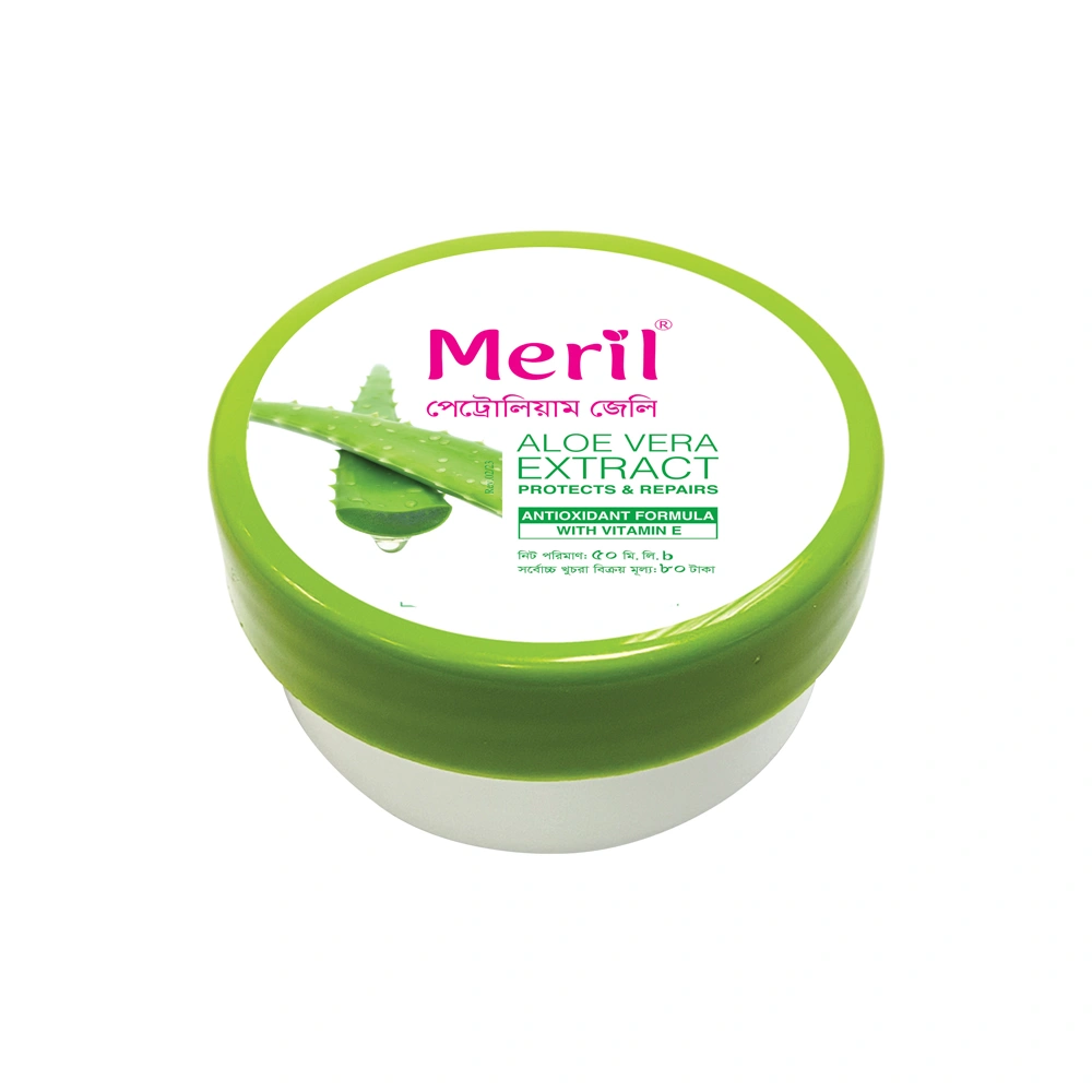 Meril Petroleum Jelly With Pure Aloe Vera Extract Size: 50ml