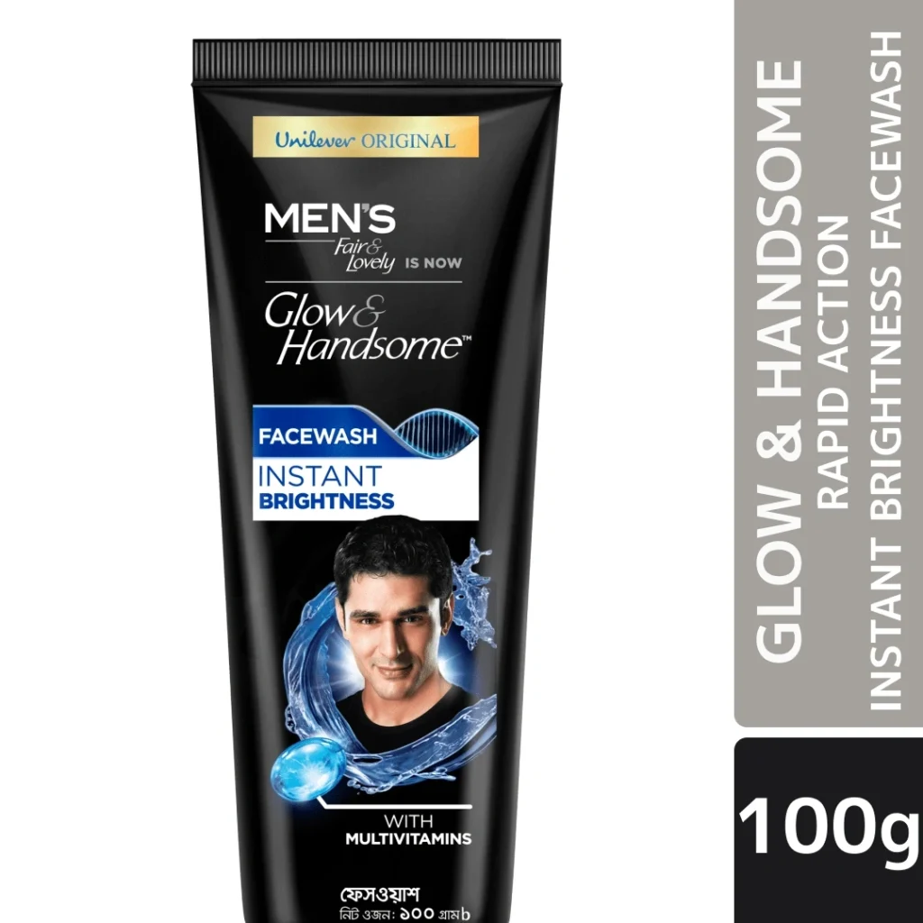 Glow & Handsome Facewash Rapid Action Instant Brightness 100g Size: 100gm