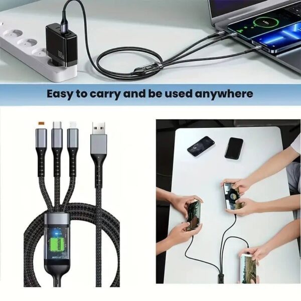 100W Fast Charging USB 3.0 Cable - Image 3