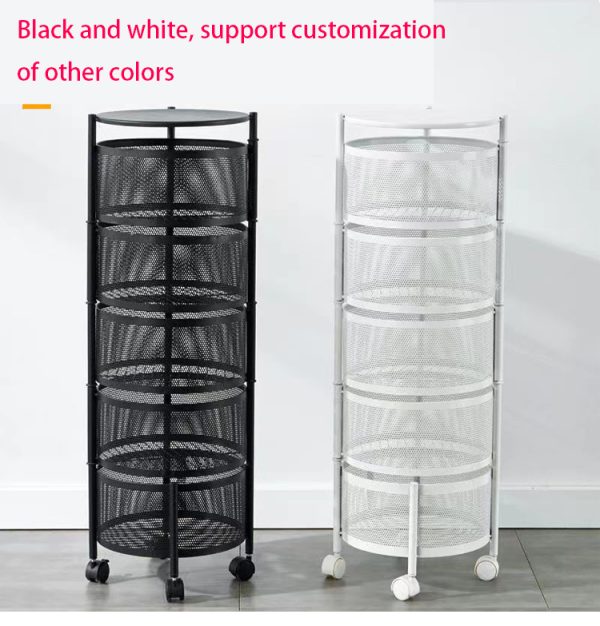 5 Layer Round Shape Kitchen Rack