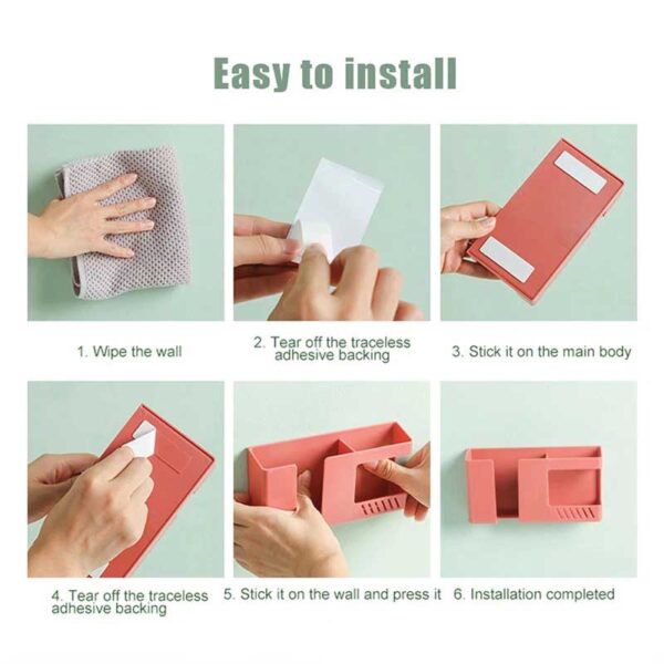 Wall Mounted Double Layer Phone Holder - Image 5