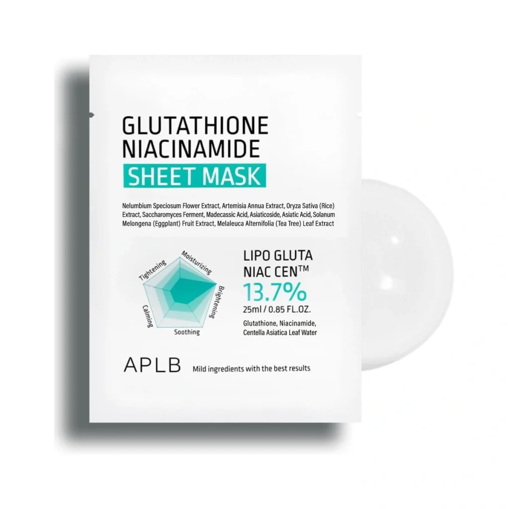 APLB Glutathione Niacinamide Sheet Mask
