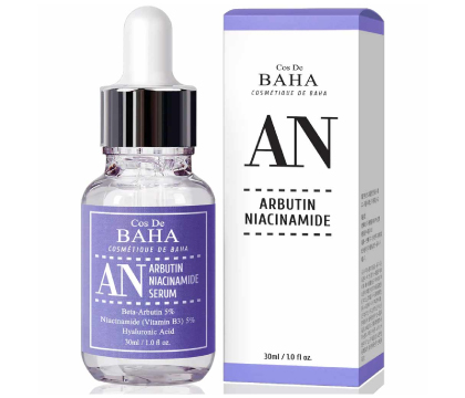 Cos De Baha Niacinamide 5% + Arbutin 5% Serum with Hyaluronic Acid 30ml (AN)