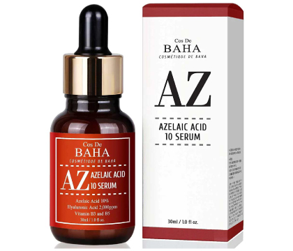 Cos De Baha Azelaic Acid 10% Facial Serum with Niacinamide 30ml (AZ)