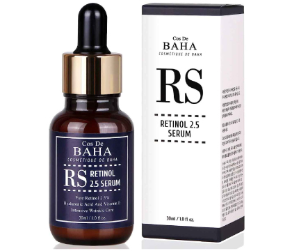 Cos De Baha Retinol 2.5% Facial Serum with Vitamin E 30ml (RS)