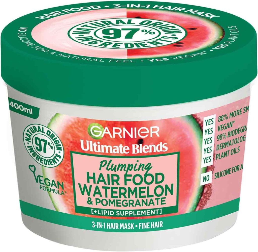 Garnier Watermelon & Pomegranate Hair Food 3-in-1 Mask
