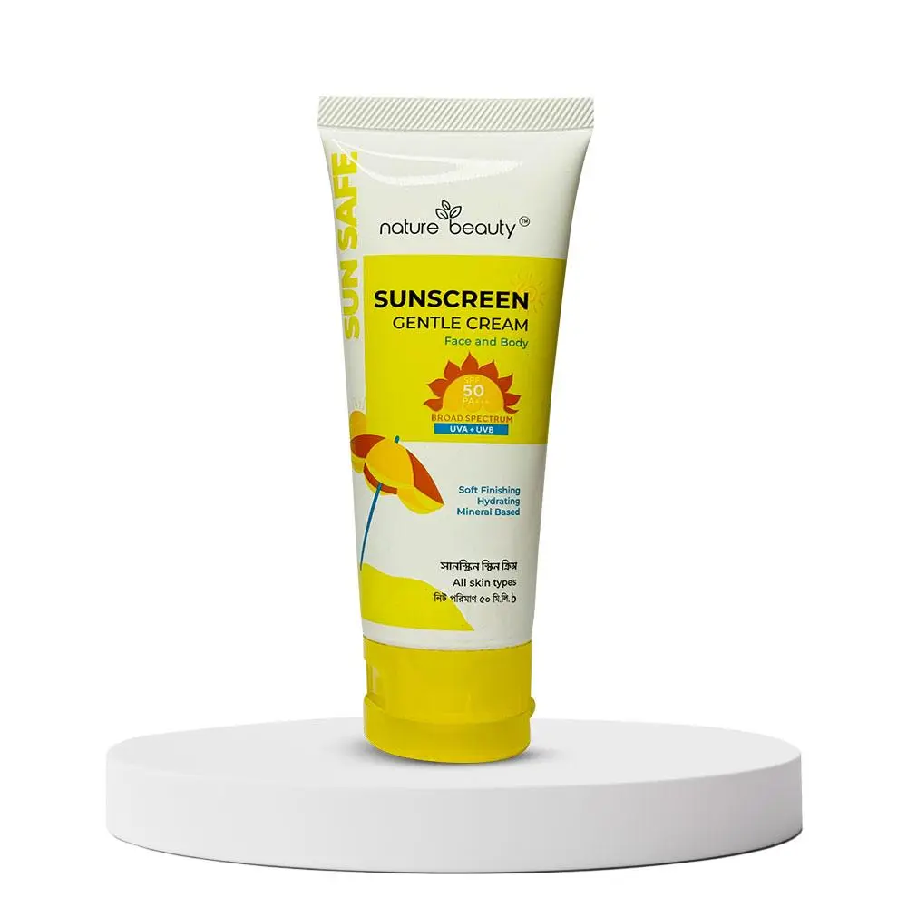 Nature Beauty Sunscreen Gentle Cream SPF50 PA+++ – 50ml