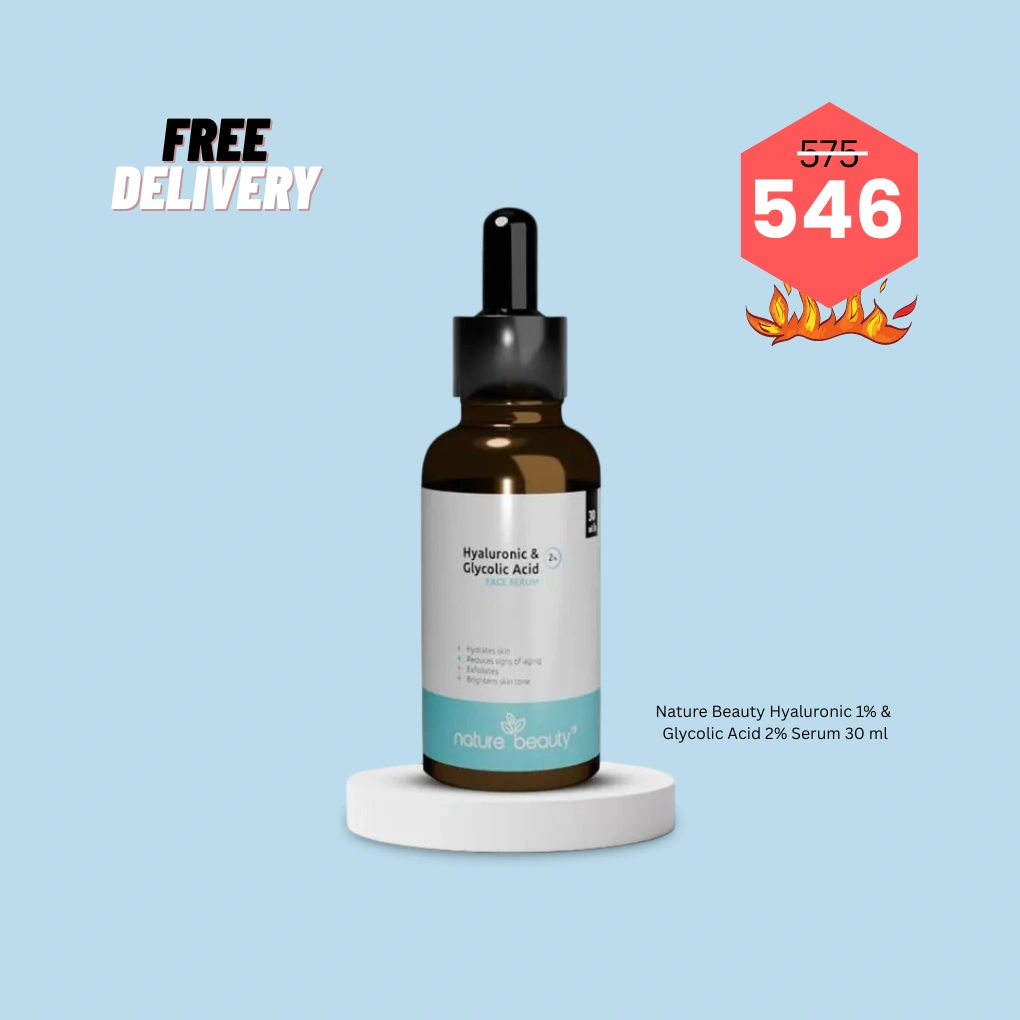 Nature Beauty Hyaluronic 1% & Glycolic Acid 2% Serum 30 ml