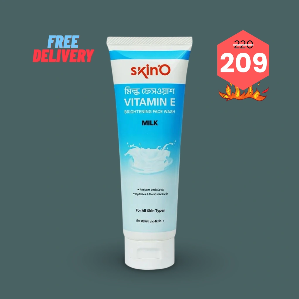skinO Vitamin E Brightening Facewash (Milk) 110ml