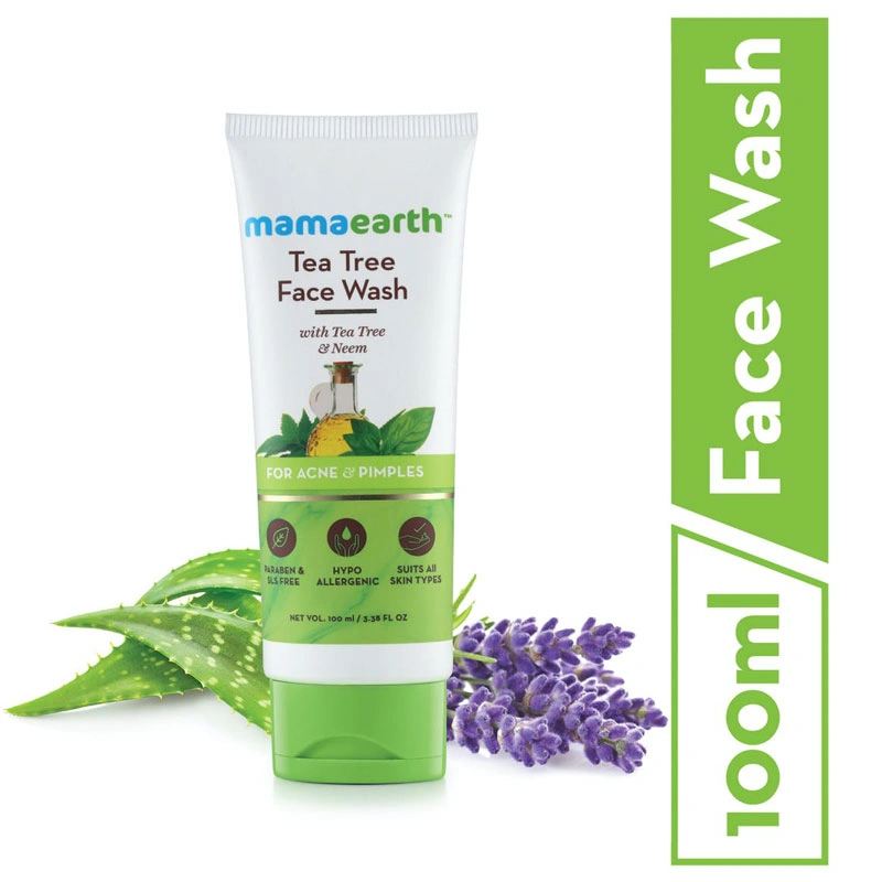 Mamaearth tea tree facewash for acne & pimples Size: 100ml