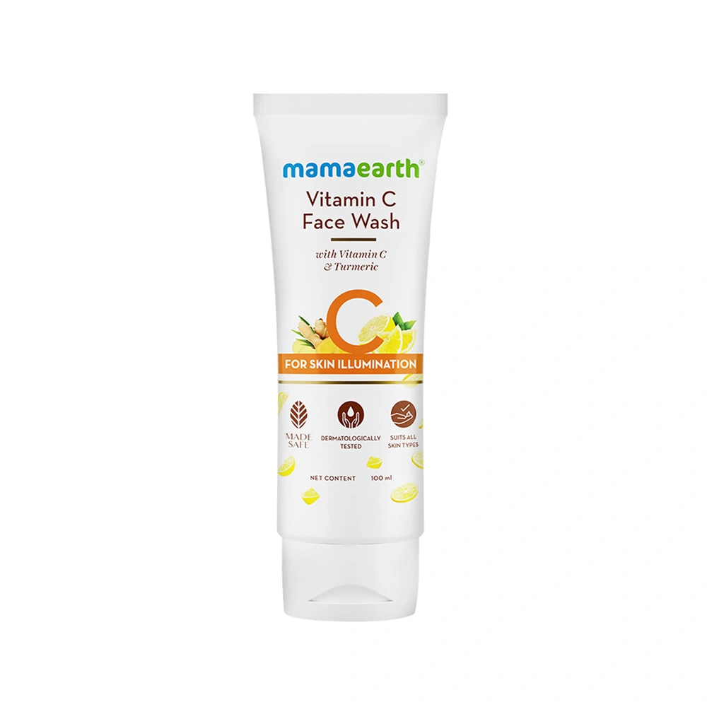 Mamaearth vitamin C face wash with vitamin C and turmeric for skin illumination Size: 100ml