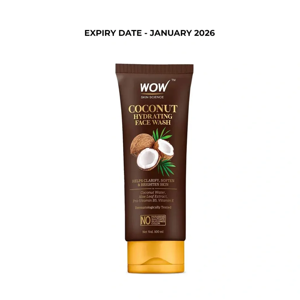 Wow Coconut Hydrating Face Wash Size: 100ml