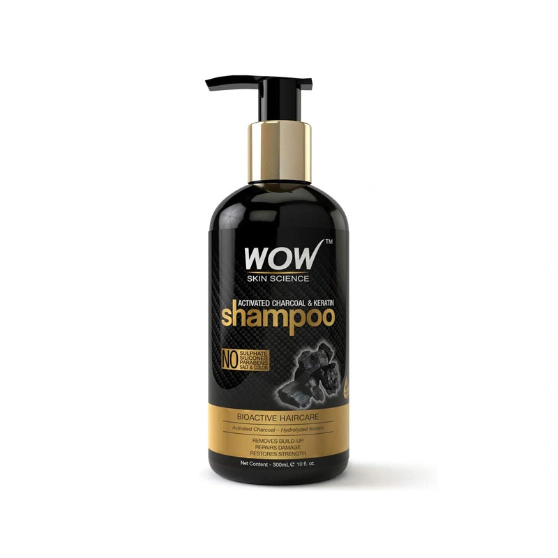 WOW Skin Science Activated Charcoal & Keratin Shampoo Size: 300ml