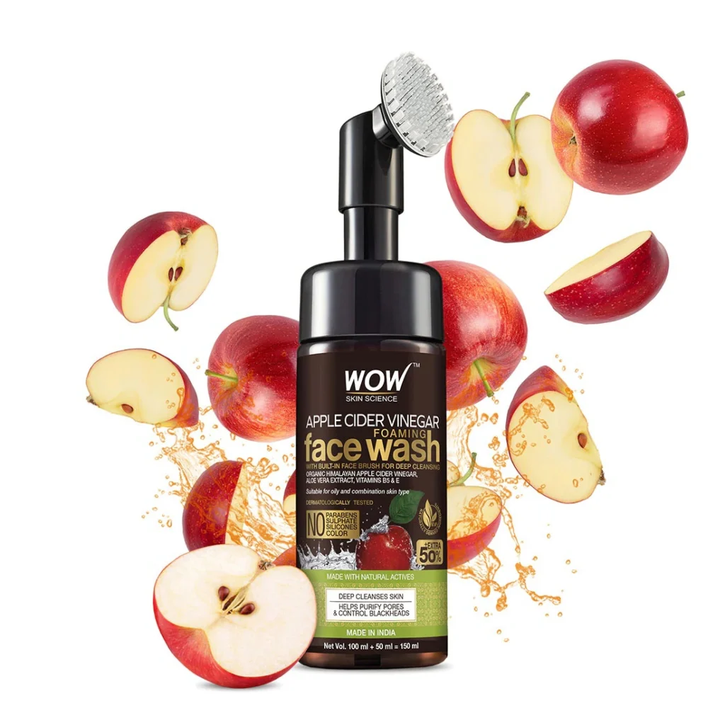 Wow Apple Cider Vinegar Foaming Face Wash Size: 150ml
