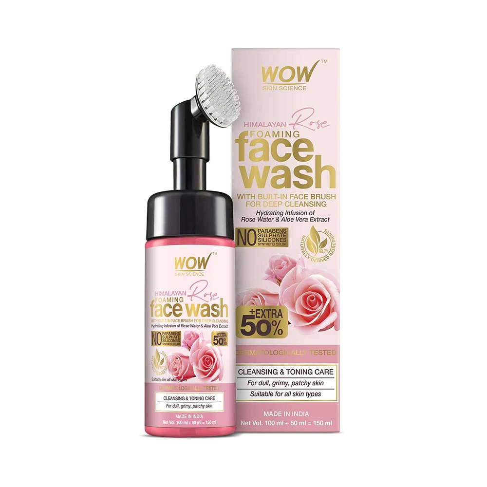 Wow Himalayan Rose Foaming Face Wash Size: 150ml
